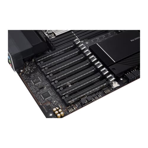 ASUS Pro WS WRX80E-SAGE SE WIFI - Motherboard - extended ATX - Socket sWRX8 - AMD WRX80 Chipset - USB-C Gen 2x2, USB-C Gen2, USB 3.2 Gen 2, USB 3.2 Gen 1 - 2 x 10 Gigabit LAN, Wi-Fi 6, Bluetooth - HD Audio (8-channel) — view 10