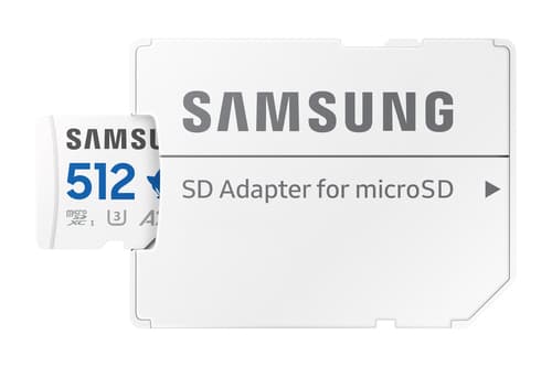 Samsung PRO Plus MB-MD512SA - Sonic the Hedgehog flash memory card (microSDXC to SD adapter included) - 512 GB - A2 / Video Class V30 / UHS-I U3 - microSDXC UHS-I - white — view 6