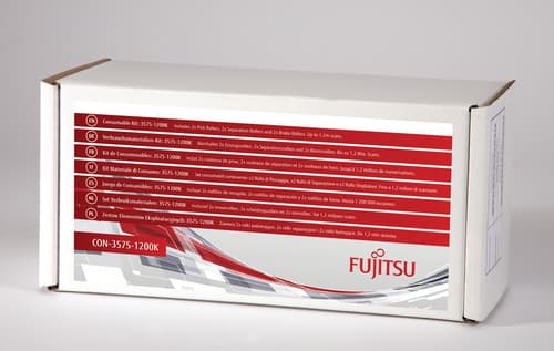 Fujitsu/PFU Consumable Kit: 3575-1200K 2 Pack: For fi-6400, fi-6800. Includes 2x Pick Rollers, 2x Separation Rollers and 2x Brake Rollers. Estimated Life: Up to 1.2m scans.