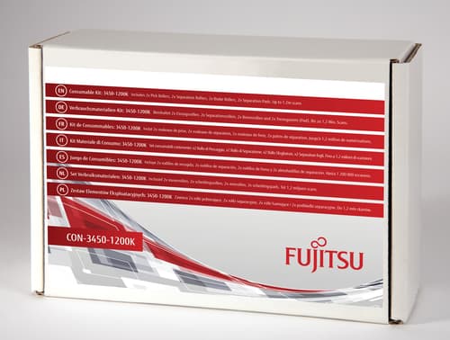 Fujitsu/PFU Consumable Kit: 3450-1200K 2 Pack: For fi-5950, fi-5900C. Includes 2x Pick Rollers, 2x Separation Rollers, 2x Brake Rollers, 2x Separation Pads. Estimated Life: Up to 1.2m scans.