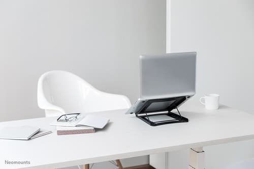Neomounts NSLS075 - Stand - for notebook - powder-coated steel - black - screen size: 10"-15" - desktop — view 19