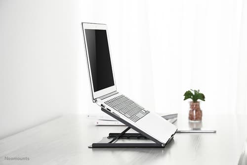 Neomounts NSLS075 - Stand - for notebook - powder-coated steel - black - screen size: 10"-15" - desktop — view 18