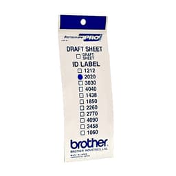 Brother ID2020 - 20 x 20 mm 12 label(s) stamp ID labels