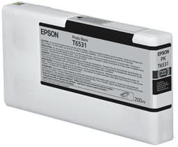 Epson Ink Cartridges, Ultrachrome HDR, T6531, Singlepack, 1 x 200.0 ml Photo Black, Standard