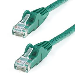 StarTech.com 100ft CAT6 Cable, 10 Gigabit Snagless RJ45 650MHz 100W PoE Cat 6 Patch Cord, 10GbE UTP CAT6 Network Cable, Green CAT6 Ethernet Cable, Fluke Tested/Wiring is UL Certified/TIA - Category 6 - 24AWG (N6PATCH100GN) - Patch cable - RJ-45 (M) to RJ-45 (M) - 30.5 m - UTP - CAT 6 - snagless - green - for P/N: ST1000SMPEX