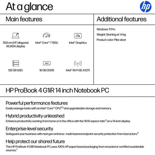 HP PB4G1IR14 7-150U 14 16GB/512 W11P — view 5