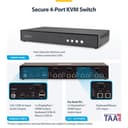 StarTech.com - KVM / audio / USB switch - 4 x KVM / audio / USB - 1 local user - desktop - TAA Compliant thumbnail 4