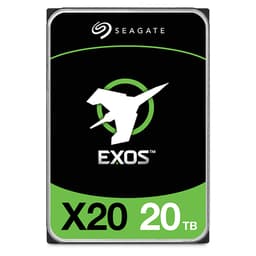 Seagate Exos X20 ST20000NM007D - Hard drive - 20 TB - internal - SATA 6Gb/s - 7200 rpm - buffer: 256 MB