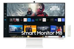 Samsung S32CM801UU - M80C Series - LED monitor - Smart - 32" - 3840 x 2160 4K @ 60 Hz - VA - 400 cd/m� - 3000:1 - HDR10+ - 4 ms - HDMI, USB-C - speakers - warm white