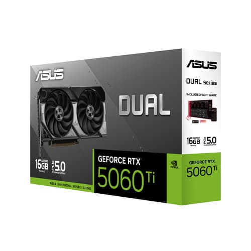 ASUS Dual GeForce RTX 5060 Ti 16GB - Graphics card - GeForce RTX 5060 Ti - 16 GB GDDR7 - PCI Express 5.0 - 3 x DisplayPort, HDMI — view 15