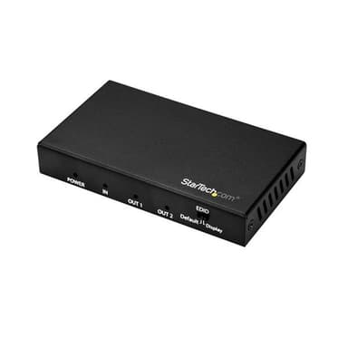 StarTech.com HDMI Splitter - 2-Port - 4K 60Hz - HDMI Splitter 1 In 2 Out - 2 Way HDMI Splitter - HDMI Port Splitter (ST122HD202) - Video/audio splitter - 2 x HDMI - desktop - for P/N: ST121HD20FXA