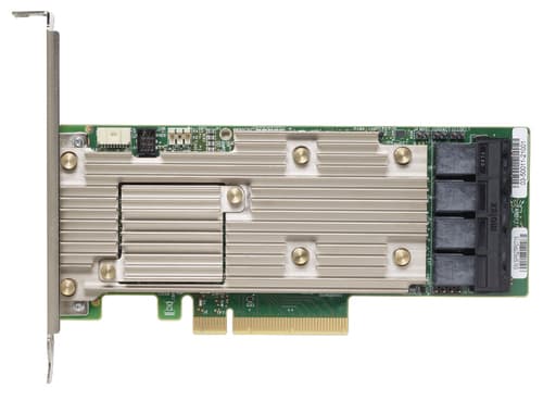 Lenovo ThinkSystem 930-16i - Storage controller (RAID) - 16 Channel - SATA / SAS 12Gb/s - low profile - RAID 0, 1, 5, 6, 10, 50, JBOD, 60 - PCIe 3.0 x8 - for ThinkSystem SR530 7X07, SR550, SR570, SR590, SR630, SR650, SR850, SR860, SR950, ST550
