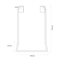 Neomounts NM-D725HBLACK - Mounting component (handle) - black - desk-mountable thumbnail 3