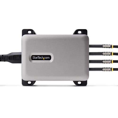StarTech.com 4-Port USB-C Charger, 240W Total, Single Port 140W EPR - Power adapter - with surface mount bracket - 240 Watt - 5 A - Power Delivery 3.1 - 4 output connectors (24 pin USB-C) — view 9