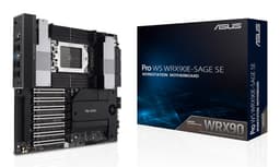 ASUS PRO WS WRX90E-SAGE SE - Motherboard - SSI EEB AST2600 - Socket sTR5 - AMD WRX90 Chipset - USB 3.2 Gen 1, USB-C 3.2 Gen 2x2, USB4 - Gigabit LAN - onboard graphics (CPU required) - HD Audio (6-channel)