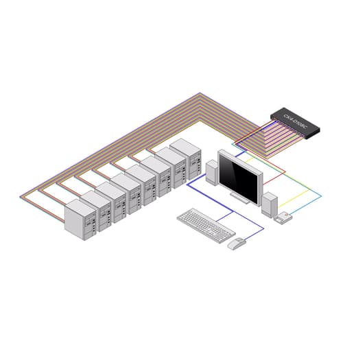 StarTech.com - KVM switch - secure - 8 x KVM port(s) - 1 local user - desktop - TAA Compliant — view 4