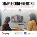 Poly Studio R30 - Personal video bar - Zoom Certified, Certified for Microsoft Teams - sand thumbnail 4