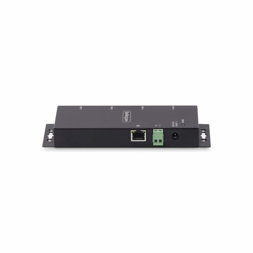 StarTech.com 4P Serial to Ethernet Adapter, IP LAN to RS232 DB9 Converter - Device server - 4 ports - 100Mb LAN, RS-232 - wall / DIN rail mountable - TAA Compliant - for P/N: AT925FM, GC9SF, SCNM9FF, SCNM9FM — view 5
