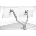 Kensington SmartFit One-Touch Dual Monitor Arm - Mounting kit - adjustable arm - for 2 monitors - metal - silver grey - screen size: 13"-32" - C-clamp, grommet, desk-mountable thumbnail 2