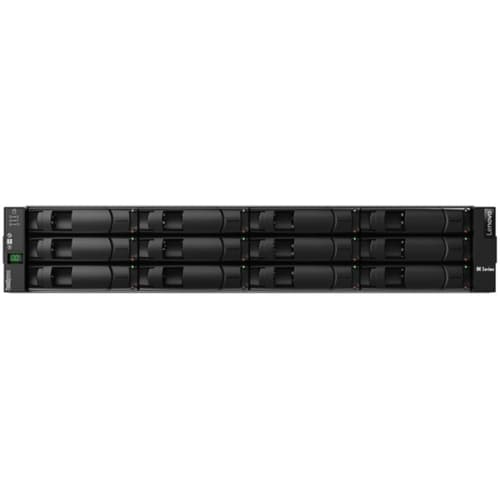 Lenovo ThinkSystem DE120S 2U12 LFF Expansion Enclosure - Storage enclosure - 12 bays (SAS-3) - rack-mountable - 2U — view 1