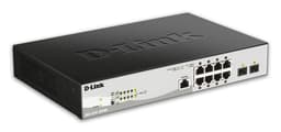 D-Link DGS 1210-10P/ME - Switch - Managed - 8 x 10/100/1000 (PoE) + 2 x Gigabit SFP - rack-mountable - PoE (78 W)