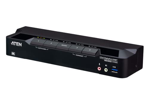 4-Port USB 3.0 8K DisplayPort KVMP Switc