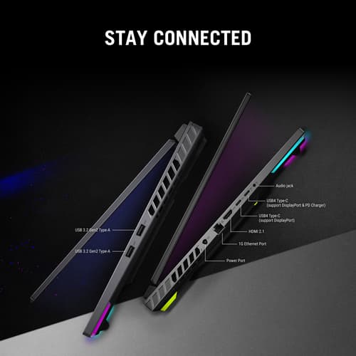 ASUS ROG Strix G16 G614PM-RV007W - AMD Ryzen 9 - 8940HX / up to 5.3 GHz - Win 11 Home - GeForce RTX 5060 - 16 GB RAM - 1 TB SSD NVMe - 16" 1920 x 1200 @ 165 Hz - Gigabit Ethernet - Wi-Fi 6E, Bluetooth - eclipse grey — view 21