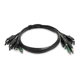 StarTech.com - Keyboard / video / mouse (KVM) cable - TAA Compliant - 3.5mm audio jack, USB Type A, DisplayPort (M) to 3.5mm audio jack, DisplayPort, USB Type B (M)
