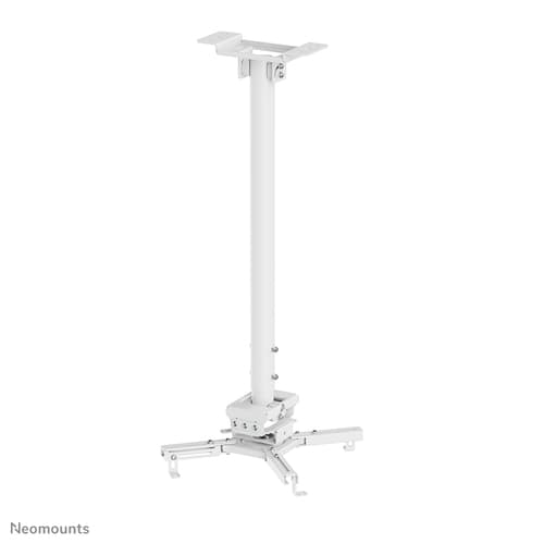 Neomounts CL25-550WH1 - Mounting kit (ceiling mount) - full-motion - for projector - easy-install, height 74.5 - 114.5 cm - steel - white — view 5