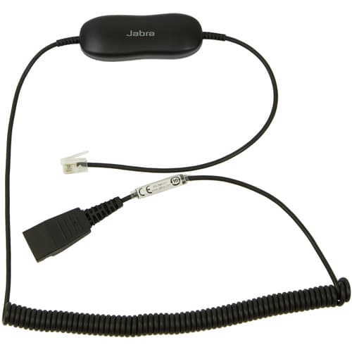 Jabra GN1216 - Headset cable - RJ-9 male to Quick Disconnect male - 2 m - for Avaya one-X Deskphone Edition 96XX, Jabra GN 2000, GN1900, GN2000, BIZ 2400 3in1, GN2000