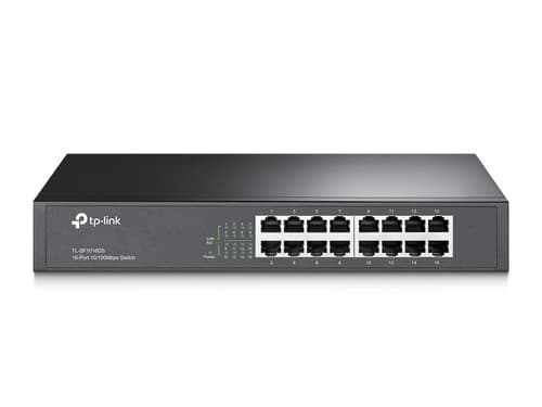 TP-Link TL-SF1016DS 16 p 10/100M Switch, 13 inch rack-mount