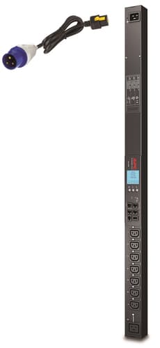Rack PDU 2G, Switched, ZeroU, 16A, 230V, (7) C13 & (1) C19, IEC309 Cord — view 1