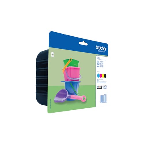 Brother LC221 Value Pack - 4-pack - black, yellow, cyan, magenta - original - ink cartridge - for Brother DCP-J562DW, MFC-J480DW, MFC-J680DW, MFC-J880DW