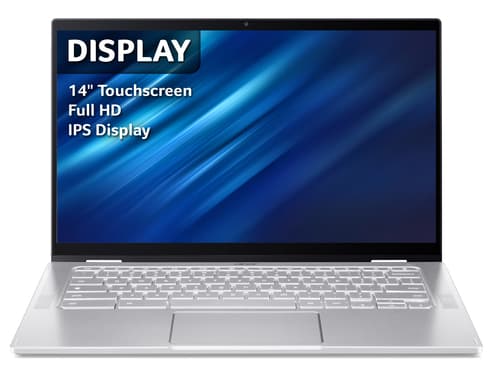 Acer Chromebook Spin 514 CP514-2H - Flip design - Intel Core i3 - 1110G4 / up to 3.9 GHz - Chrome OS - UHD Graphics - 8 GB RAM - 128 GB SSD - 14" IPS touchscreen 1920 x 1080 (Full HD) - Wi-Fi 6 - pure silver - kbd: UK — view 6