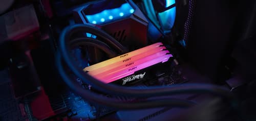 Kingston FURY Beast RGB - DDR4 - kit - 64 GB: 4 x 16 GB - DIMM 288-pin - 3200 MT/s / PC4-25600 - CL16 - 1.35 V - unbuffered - non-ECC - black