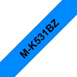 Brother M-K531BZ - Black on blue - Roll (1.2 cm x 8 m) 1 cassette(s) non-laminated tape - for P-Touch PT-55, PT-65, PT-75, PT-85, PT-90, PT-BB4