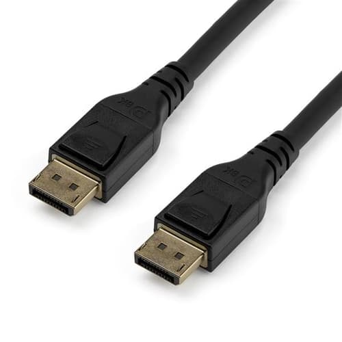StarTech.com 10ft/3m VESA Certified DisplayPort 1.4 Cable, 8K 60Hz HBR3 HDR, Super UHD DisplayPort to DisplayPort Monitor Cord, Ultra HD 4K 120Hz DP 1.4 Video Cable M/M DP Connectors - DP 1.4 Latching Cable - DisplayPort cable - DisplayPort (M) latched to DisplayPort (M) latched - DisplayPort 1.4 - 3 m - 8K support - black - for P/N: CDP2DPHD, CDP2DPVGA, SV231QDPU34K, TB32DP14