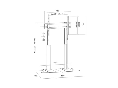 *Non Cancellable/Non Returnable (NCNR)* MOTORIZED STAND DUAL PILLAR FLOOR B — view 9