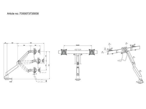 *Non Cancellable/Non Returnable (NCNR)* GAS LIFT ARM SINGLE SIL DUOCROSSBAR — view 12