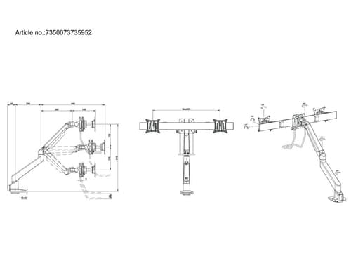 *Non Cancellable/Non Returnable (NCNR)* GAS ARM SINGLE DUO CROSSBAR HD — view 12