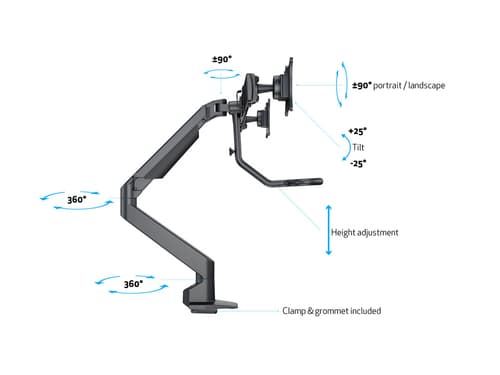 *Non Cancellable/Non Returnable (NCNR)* VESA GAS LIFT ARM DUO CROSSBAR — view 18