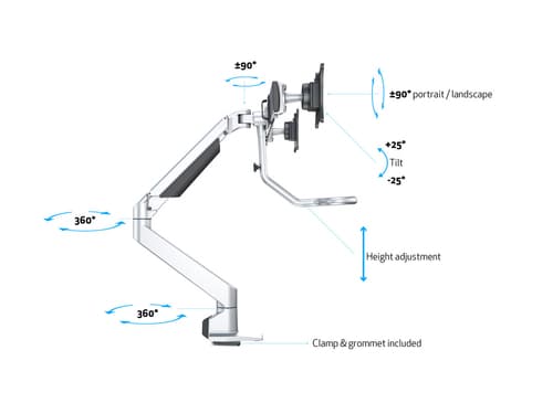 *Non Cancellable/Non Returnable (NCNR)* GAS LIFT ARM W. DUO CROSSBAR 2 SIL — view 24