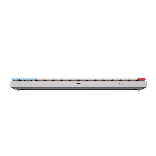 CHERRY MX MX-LP 2.1 - Keyboard - compact - backlit - wireless - 2.4 GHz, Bluetooth 5.2, USB - QWERTY - US - key switch: CHERRY MX Low Profile RGB Speed - white — view 7