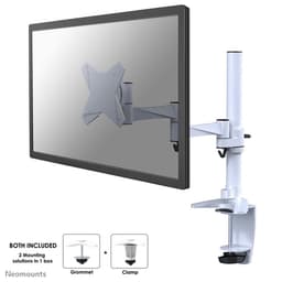 Neomounts FPMA-D1330 - Mounting kit - full-motion - for LCD display - white - screen size: 10"-30" - clamp mountable, grommet, desk-mountable