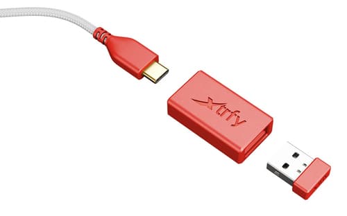 Xtrfy M8 - Mouse - optical - 5 buttons - wireless - 2.4 GHz - USB wireless receiver - Retro — view 6