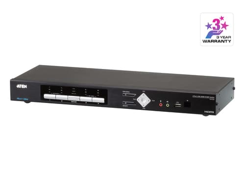 ATEN CM1284 4-Port USB HDMI Multi-View KVMP Switch - KVM / audio / USB switch - 4 x KVM / audio / USB - 1 local user - desktop - for VanCryst VS182B