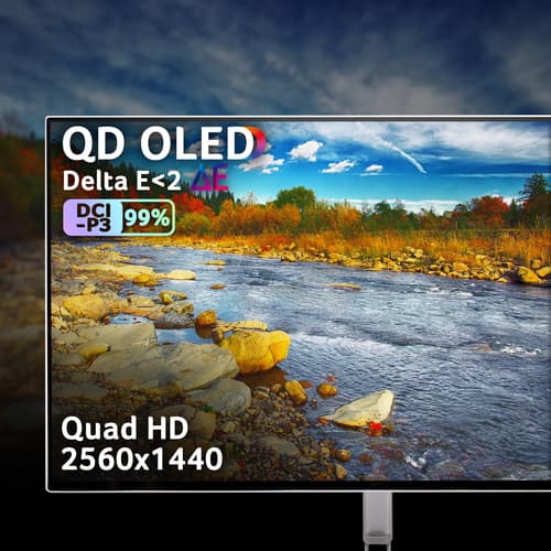 Acer CE270UX QD-OLED Monitor - 26.5 Quad HD (2560x1440), QD-OLED, 240Hz, 0.03ms, FreeSync Premium, HDR10, White" — view 5