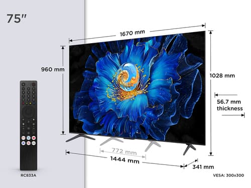 TCL C6KS 75 QD-MINI LED 4K HDR SMART — view 3