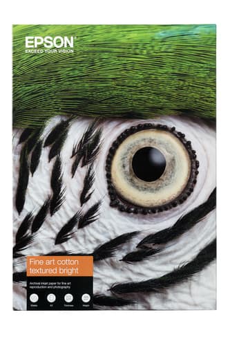 Epson Fine Art - Cotton - matte - 515 micron - textured bright - A4 (210 x 297 mm) - 300 g/m� - 25 sheet(s) rag paper - for SureColor SC-P20000, P600, P6000, P700, P7000, P800, P8000, P900, P9000