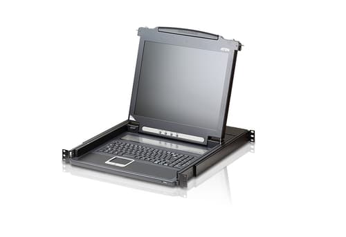 ATEN CL1000N - KVM console - 19" - rack-mountable - 1280 x 1024 @ 75 Hz - VGA - 1U — view 1